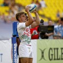 Tom Mitchell in action in Englands Pool match against Portugal. IRB RWC 7s at Luzhniki Stadium, Moscow, 28th June 2013