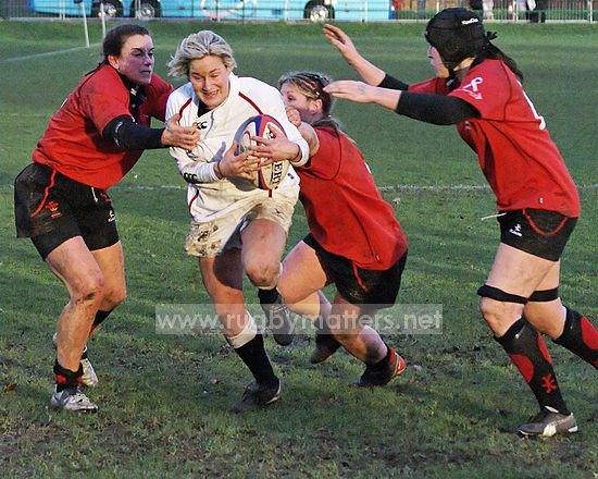 Claire Allan on the charge for England