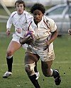 Maggie Alphonsi sets up another England attack