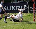 Emily Scarratt sleight of hand gets a try for England against France