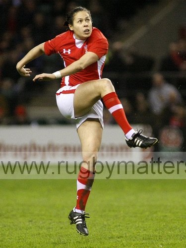 Naomi Thomas for Wales v England at Twickenham