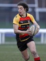 Rowena Burnfield in action. Richmond v Worcester, 13th January 2013, The Athletic Ground, Twickenham Road, London.