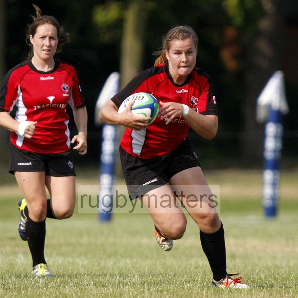 Nadia Popov in action. Canada v South Africa in the U20's Nations Cup, Trent College, Derby Road, Long Eaton, Nottingham, 17th July 2013, kick off 1700.