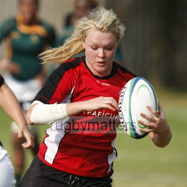 Jordyn Rowntree in action. Canada v South Africa in the U20's Nations Cup, Trent College, Derby Road, Long Eaton, Nottingham, 17th July 2013, kick off 1700.
