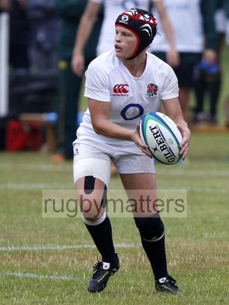 Bianca Blackburn in action. England v South Africa in the U20's Nations Cup 3rd/4th place, Trent College, Derby Road, Long Eaton, Nottingham, 21st July 2013, kick off 1400.