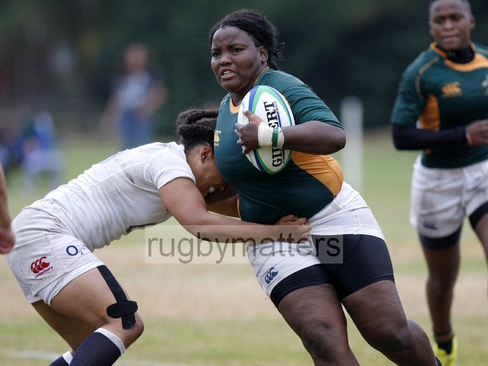 Katlego Moremi in action. England v South Africa in the U20's Nations Cup 3rd/4th place, Trent College, Derby Road, Long Eaton, Nottingham, 21st July 2013, kick off 1400.