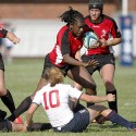 Fedelia Omoghan in action for Canada. USA v Canada in the U20's Nations Cup, Trent College, Derby Road, Long Eaton, Nottingham, 11th July 2013, kick off 1700.