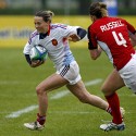 Anais Lagougine in action for France. IRB Women's Sevens World Series at Amsterdam Sevens, National Rugby Centre, Amsterdam, 17th May 2013