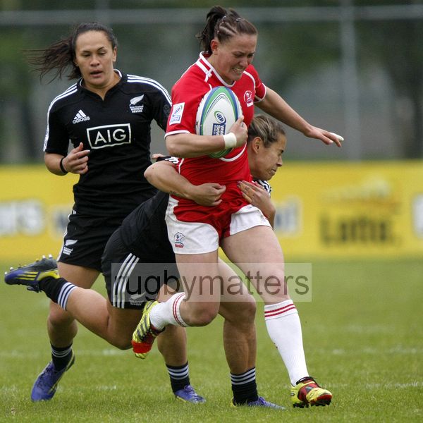 Marina Petrova in actio for Russia. IRB Women's Sevens World Series at Amsterdam Sevens, National Rugby Centre, Amsterdam, 17th May 2013