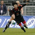 Pei Jiawen in action for China. IRB Women's Sevens World Series at Amsterdam Sevens, National Rugby Centre, Amsterdam, 17th May 2013