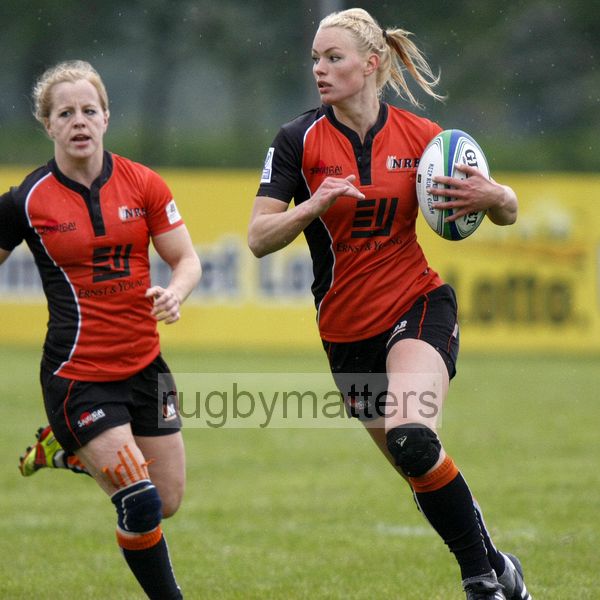 Kelly van Harskamp in action for Netherlands. IRB Women's Sevens World Series at Amsterdam Sevens, National Rugby Centre, Amsterdam, 17th May 2013