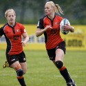 Kelly van Harskamp in action for Netherlands. IRB Women's Sevens World Series at Amsterdam Sevens, National Rugby Centre, Amsterdam, 17th May 2013