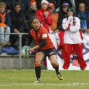 Nicole Kwee in action for Netherlands. IRB Women's Sevens World Series at Amsterdam Sevens, National Rugby Centre, Amsterdam, 17th May 2013