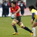 Maria Casado in action for Spain. IRB Women's Sevens World Series at Amsterdam Sevens, National Rugby Centre, Amsterdam, 17th May 2013