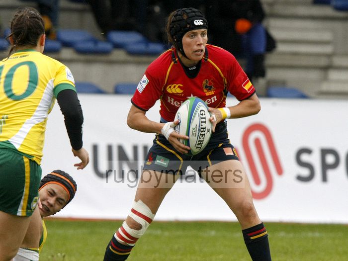 Ana Vanessa Rial in action for Spain. IRB Women's Sevens World Series at Amsterdam Sevens, National Rugby Centre, Amsterdam, 17th May 2013