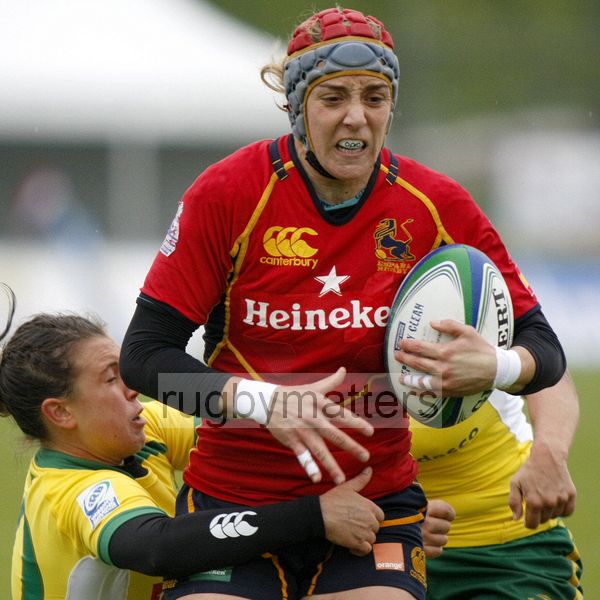 Berta Garcia in action for Spain. IRB Women's Sevens World Series at Amsterdam Sevens, National Rugby Centre, Amsterdam, 17th May 2013