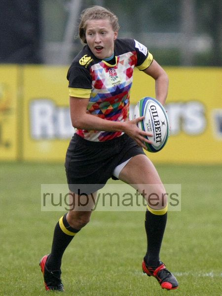 Emily Scott in action for England. IRB Women's Sevens World Series at Amsterdam Sevens, National Rugby Centre, Amsterdam, 17th May 2013