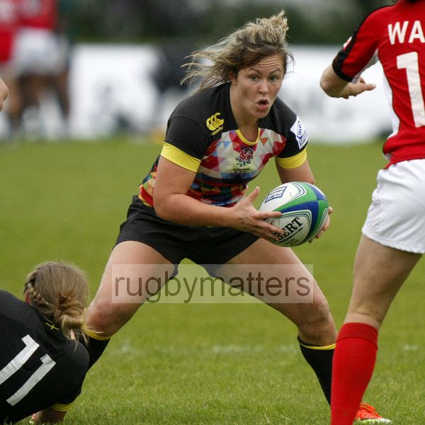 Marlie Packer in action for England. IRB Women's Sevens World Series at Amsterdam Sevens, National Rugby Centre, Amsterdam, 17th May 2013
