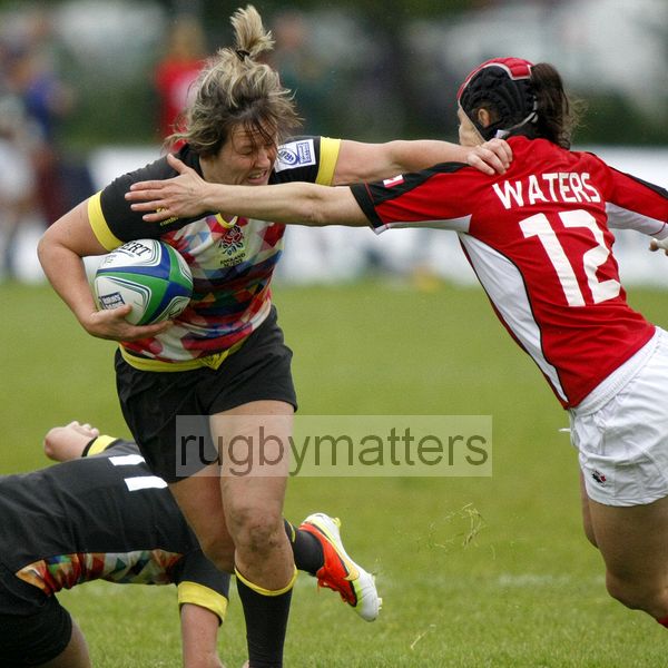 Marlie Packer in action for England. IRB Women's Sevens World Series at Amsterdam Sevens, National Rugby Centre, Amsterdam, 17th May 2013