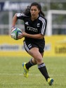 Linda Itunu in action for New Zealand.  IRB Women's Sevens World Series at Amsterdam Sevens, National Rugby Centre, Amsterdam, 18th May 2013