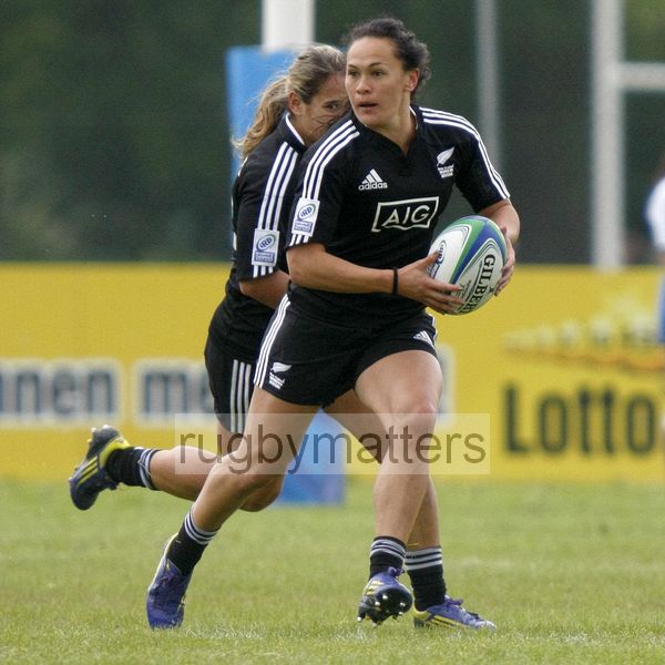 Portia Woodman in action for New Zealand. IRB Women's Sevens World Series at Amsterdam Sevens, National Rugby Centre, Amsterdam, 18th May 2013