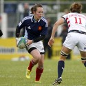 Jade Le Pesq in action for France. IRB Women's Sevens World Series at Amsterdam Sevens, National Rugby Centre, Amsterdam, 18th May 2013