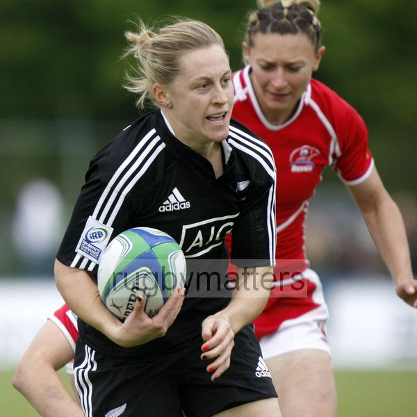 Kelly Brazier in action for New Zealand. IRB Women's Sevens World Series at Amsterdam Sevens, National Rugby Centre, Amsterdam, 18th May 2013