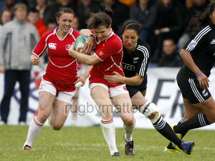Nadezda Yarmotskaya in action for Russia. IRB Women's Sevens World Series at Amsterdam Sevens, National Rugby Centre, Amsterdam, 18th May 2013