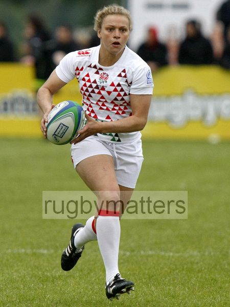 Kay Wilson in action for England. IRB Women's Sevens World Series at Amsterdam Sevens, National Rugby Centre, Amsterdam, 18th May 2013