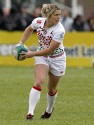 Rachael Burford in action for England. IRB Women's Sevens World Series at Amsterdam Sevens, National Rugby Centre, Amsterdam, 18th May 2013