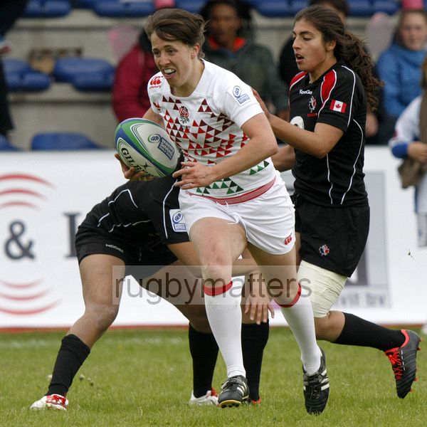 Katy McLean in action for England. IRB Women's Sevens World Series at Amsterdam Sevens, National Rugby Centre, Amsterdam, 18th May 2013