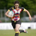 Ruth Laybourn in action for England. IRB Women's Sevens World Series at Amsterdam Sevens, National Rugby Centre, Amsterdam, 18th May 2013