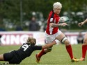 Jen Kish in action for Canada. IRB Women's Sevens World Series at Amsterdam Sevens, National Rugby Centre, Amsterdam, 18th May 2013