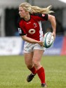 Kayla Moleschi in action for Canada. . IRB Women's Sevens World Series at Amsterdam Sevens, National Rugby Centre, Amsterdam, 18th May 2013