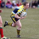 Jenny Mills in action. Worcester v Lichfield at Sixways, Pershore Lane, Hindlip, Worcester on 7th April 2013 KO 1430.