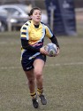 Sarah Guest in action. Worcester v Lichfield at Sixways, Pershore Lane, Hindlip, Worcester on 7th April 2013 KO 1430.
