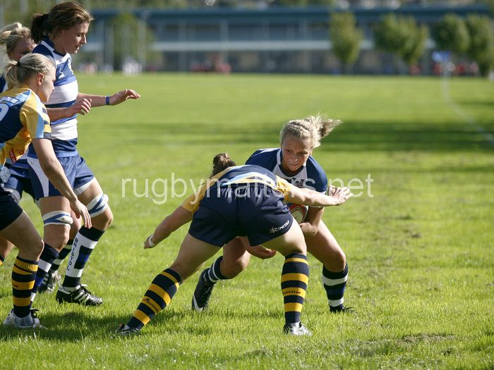 Kay Wilson in action. Bristol v Worcester at Portway Rugby Development Centre, Bristol on 6th October 2013, ko 14.30