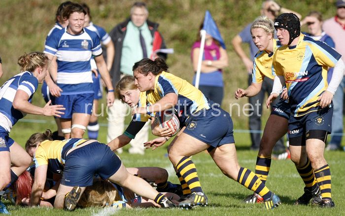 Tracy Balmer in action. Bristol v Worcester at Portway Rugby Development Centre, Bristol on 6th October 2013, ko 14.30