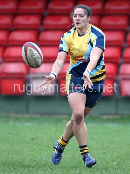 Lisa Campbell in action. Lichfield v Worcester at Cooke Fields, Lichfield, England on 24th November 2013 ko 1400