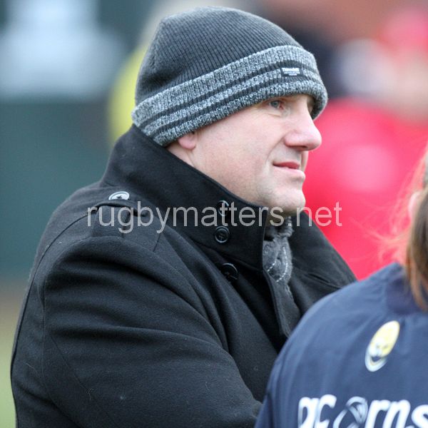 Graham Smith watches from the sideline. Lichfield v Worcester at Cooke Fields, Lichfield, England on 24th November 2013 ko 1400
